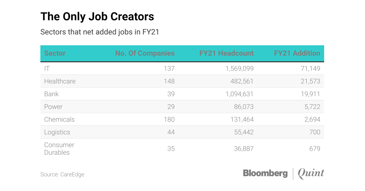 Most Sectors Saw Fall In Employment In FY21, Finds CareEdge Study 